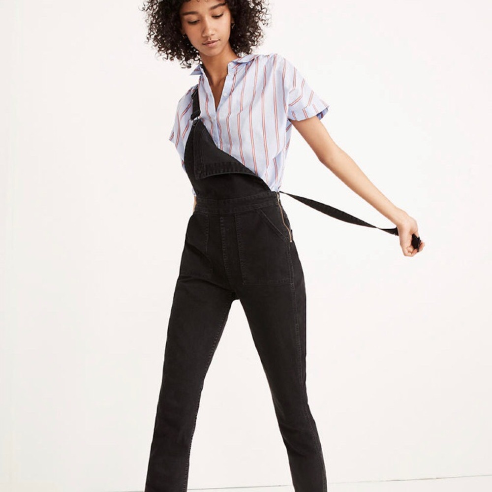 Madewell Black Overalls